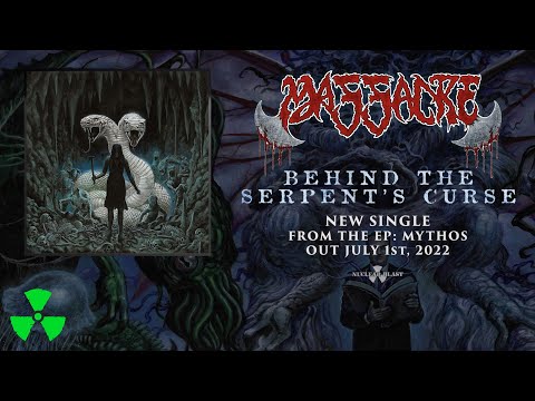 MASSACRE - Behind The Serpent&#039;s Curse Feat. Anders Odden of Cadaver (OFFICIAL VISUALIZER)